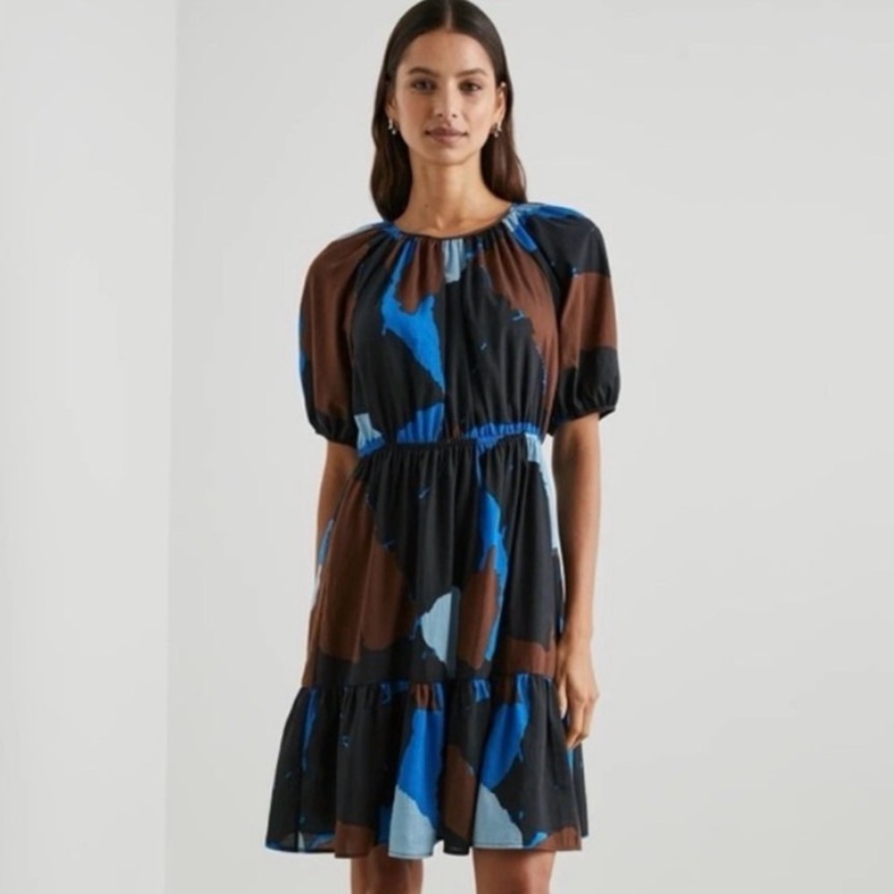 Rails Puff Sleeve Khloe Dress Size Medium